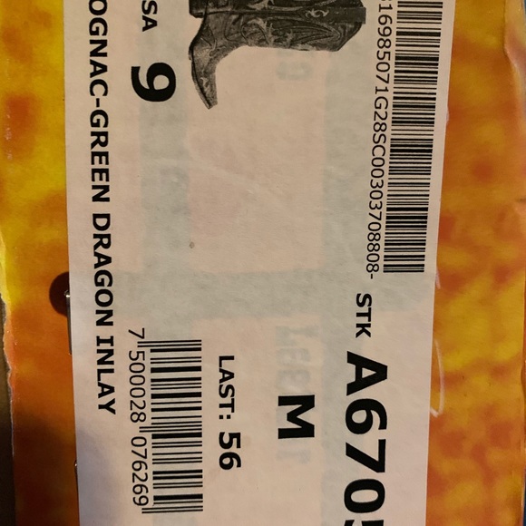 Corral dragon boots  cognac inlay size 9 - Picture 7 of 8